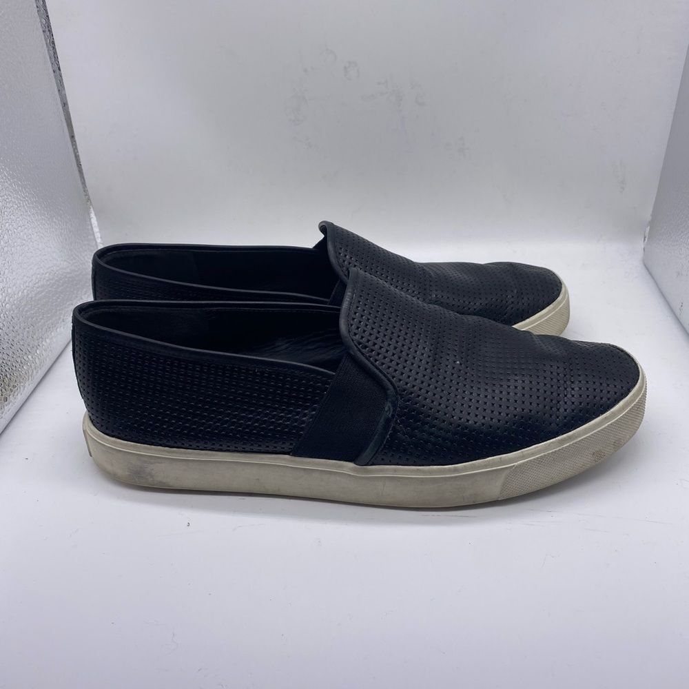 Vince Blair Perforated Leather Slip On Shoes Size 8.5